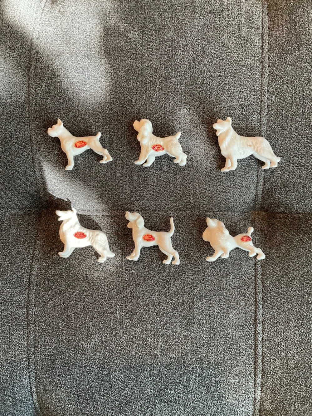 EUC Lot of 6 Vintage Miniature Bone China Dog Figurines